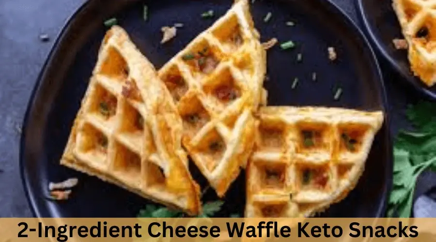 2-Ingredient Cheese Waffle Keto Snacks