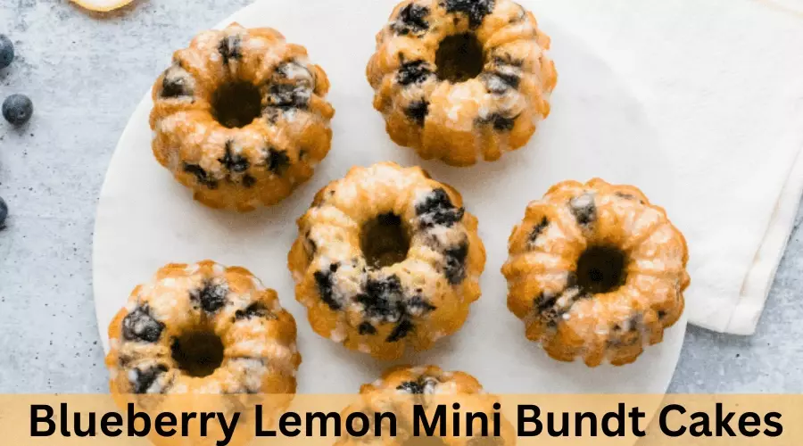 Blueberry Lemon Mini Bundt Cakes