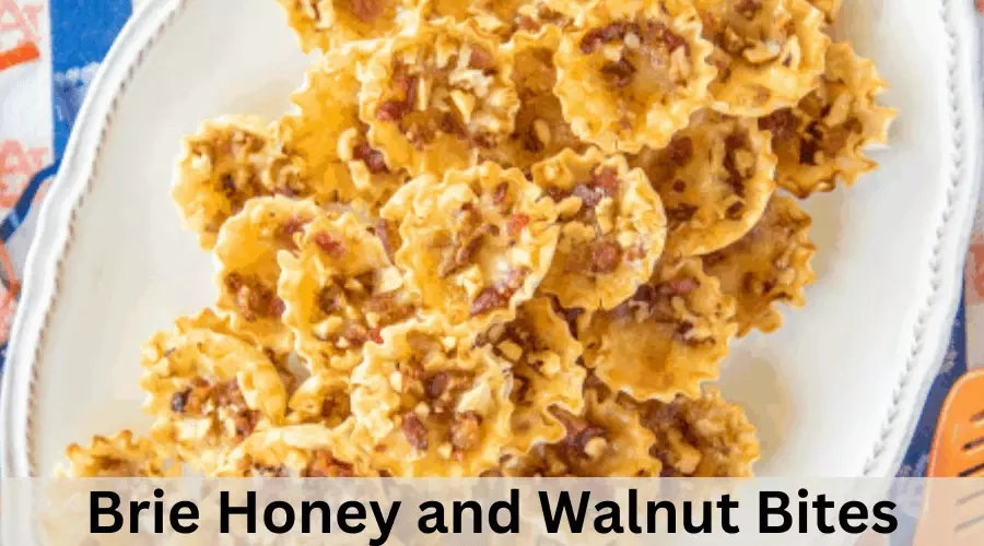 Brie Honey and Walnut Bites