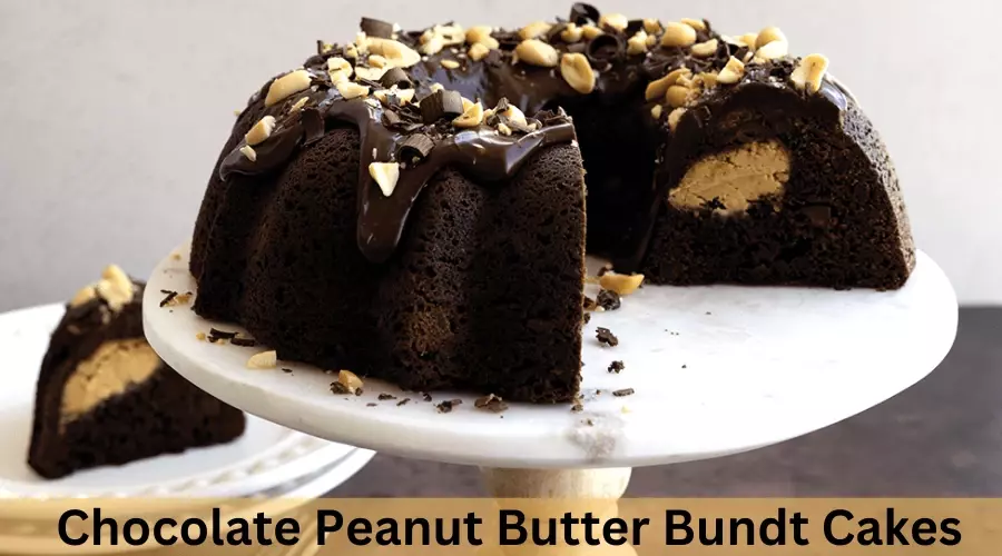 Chocolate Peanut Butter Bundt Cakes