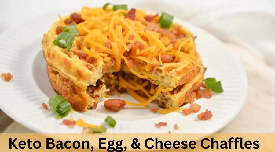 Keto Bacon, Egg, & Cheese Chaffles