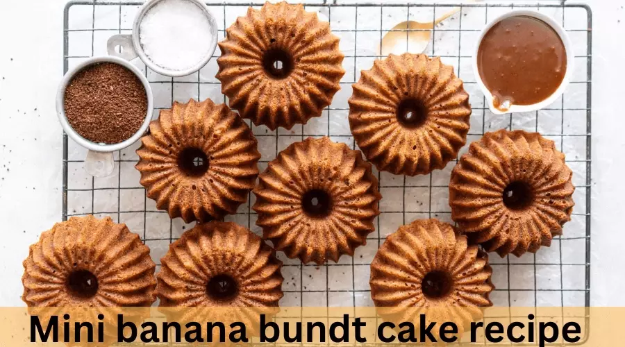 Mini Banana Bundt Cake