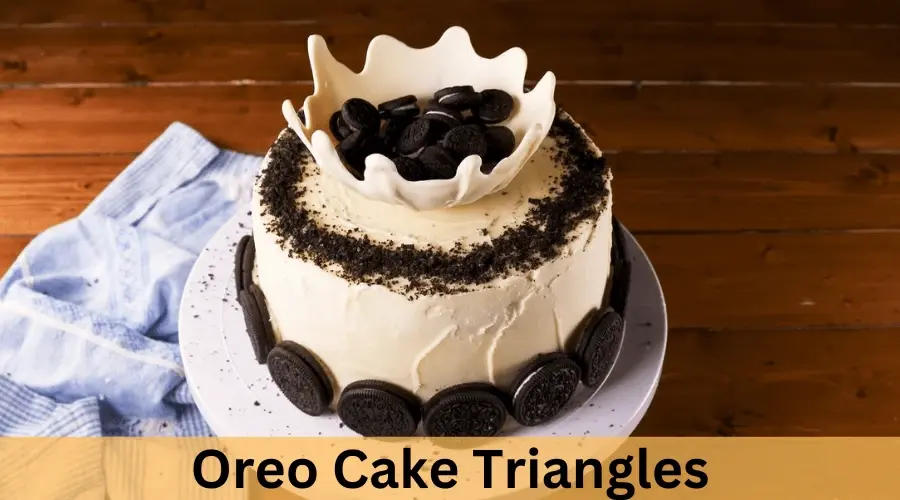Oreo Cake Triangles: