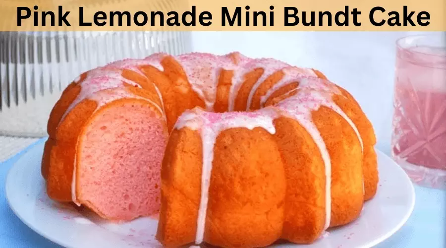 Pink Lemonade Mini Bundt Cake