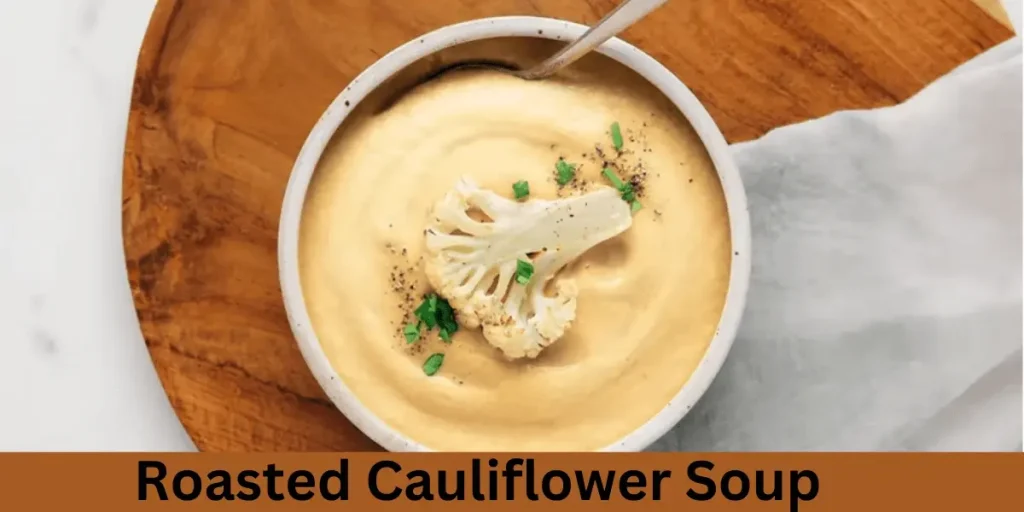 .Roasted Cauliflower Soup