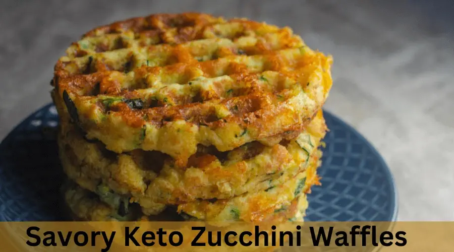 Savory Keto Zucchini Waffles