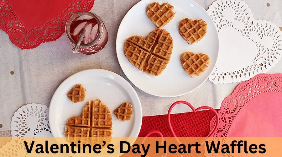 Valentine’s Day Heart Waffles