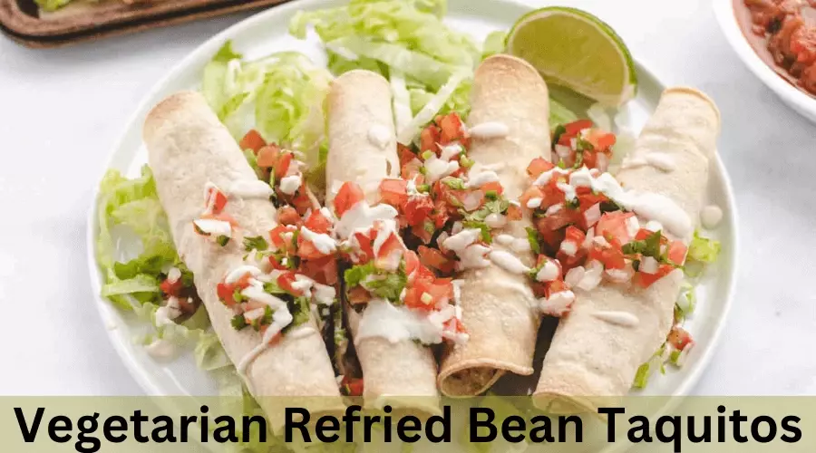 Vegetarian Refried Bean Taquitos