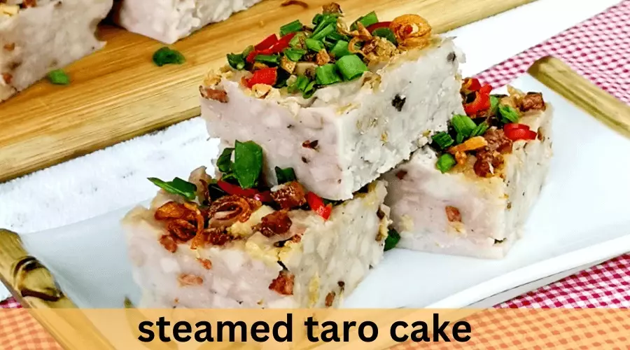 steamed taro cake
