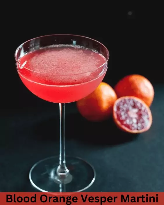 Blood Orange Vesper Martini
