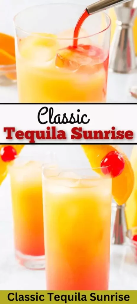 Classic Tequila Sunrise